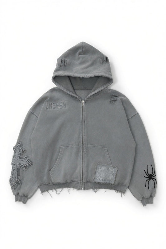 WMNS UNSEEN ZIP VINTAGE GREY