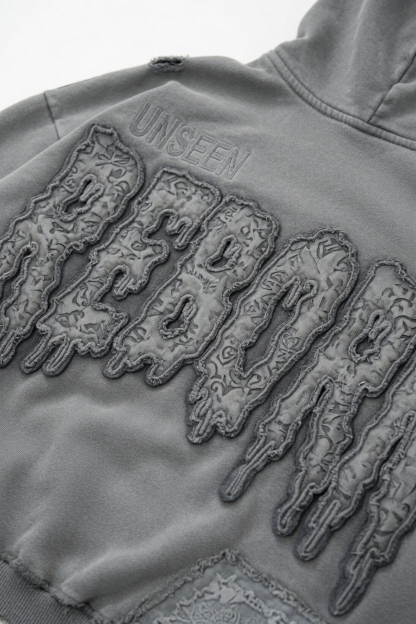UNSEEN ZIP VINTAGE GREY