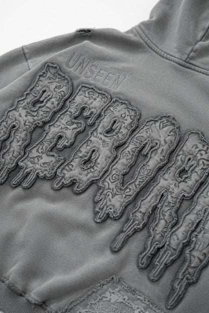 UNSEEN ZIP VINTAGE GREY