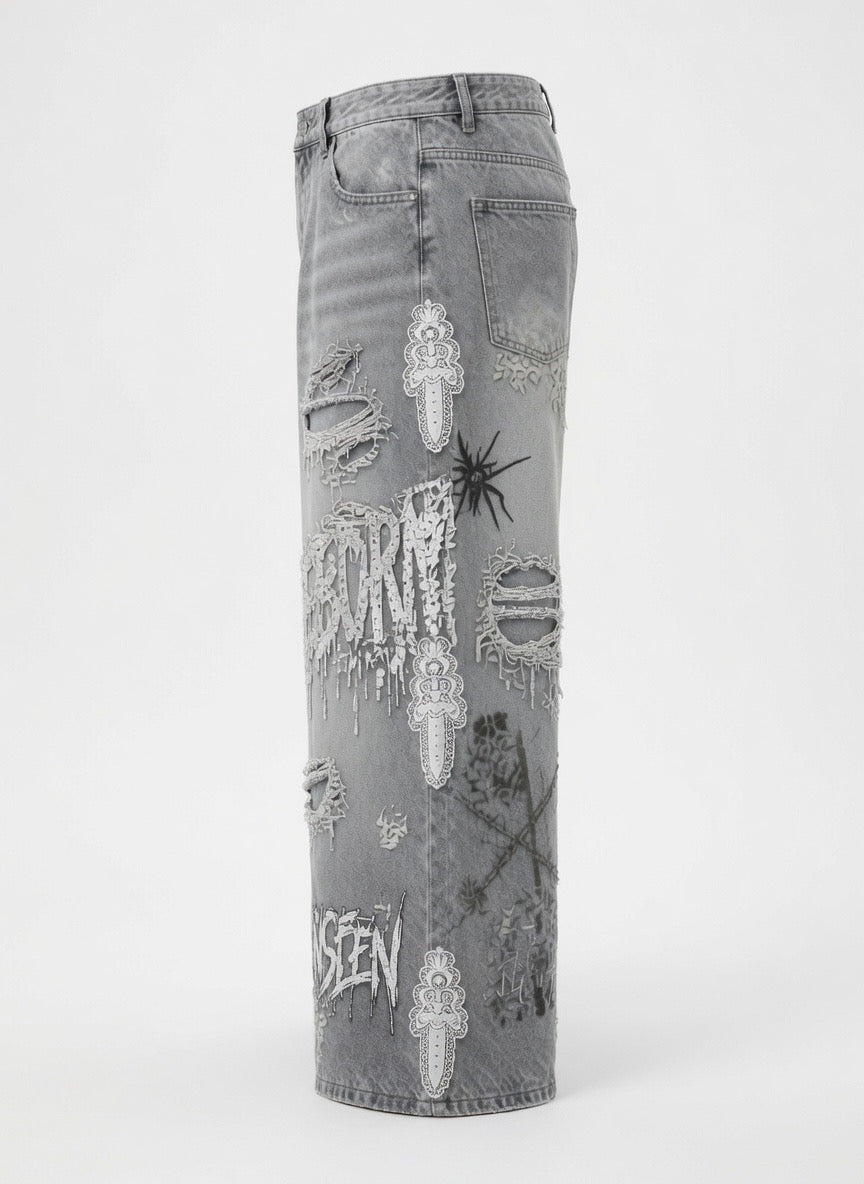 WMNS UNSEEN DENIM VINTAGE GREY